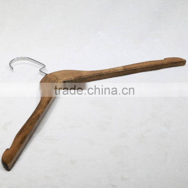 High quality new anti-slip wooden hanger for clothes