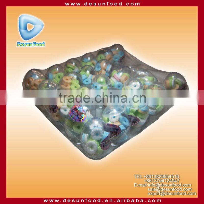 Roll Packed Colorful Whistle Tablet Press Candy in surprise egg toy candy