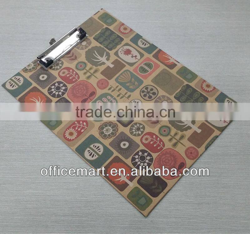 2.2 mm thickness a4 kraft paper clipboard