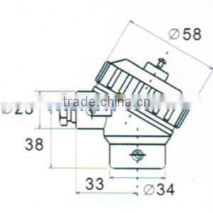 PT 100 temperature sensor head KSY KSC