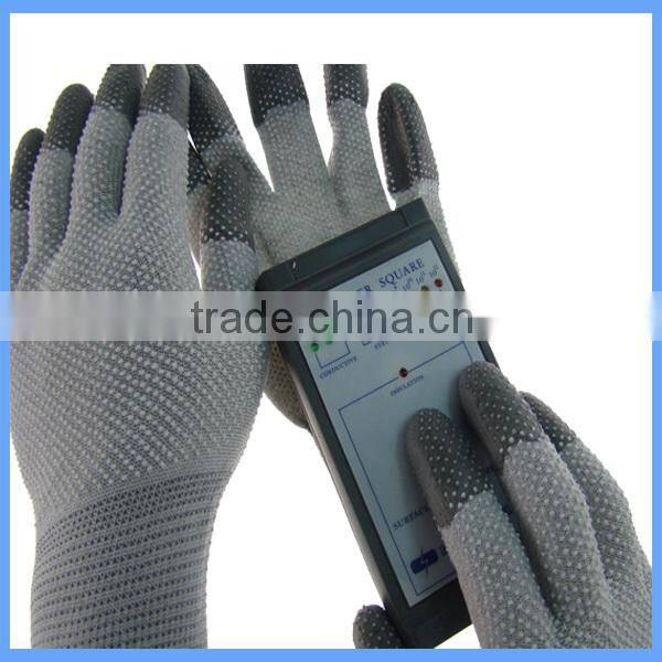 Factory Direct Sale Antistatic PVC Dotted Electronics Industry Cleanroom ESD Gloves