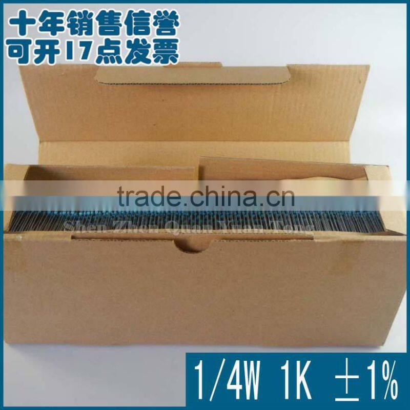 Resistors 1/4W 1K 1% NEW
