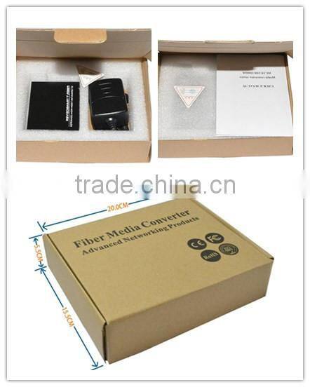 100MP Single fiber 20KM SC FC Optical Media Converter