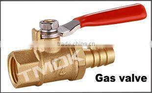 gas safety valve with forged nipple cw 617n high pressure and high quality NPT thread brass gas valve