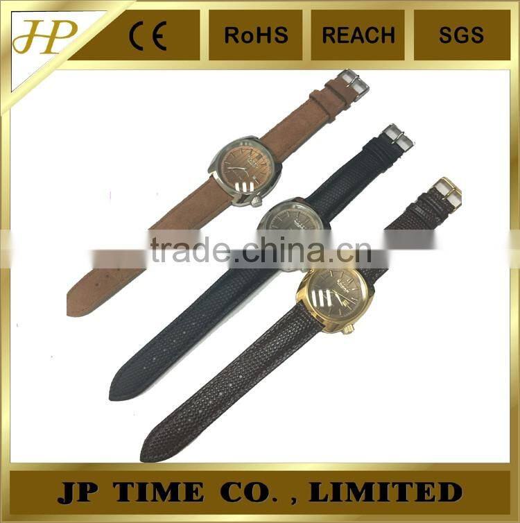 fancy big crown on 3.8 hour high quality swiss movt quartz watch stainless steel back