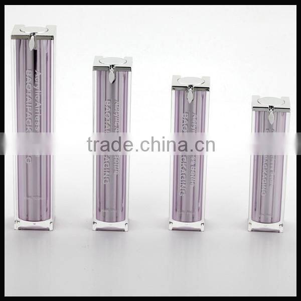 15ml,30ml, 40ml, 50ml, 80ml, 100ml acrylic airless bottle/cosmetic packaging