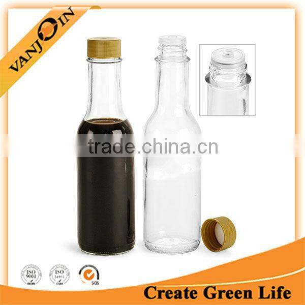 New Design Clear 150ml Hot Sauce Glass Bottle