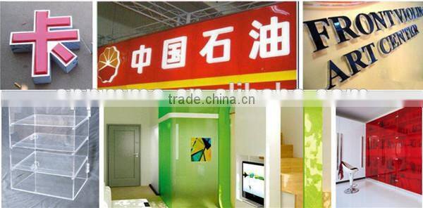 colored clear transparent hard plastic glass sheet