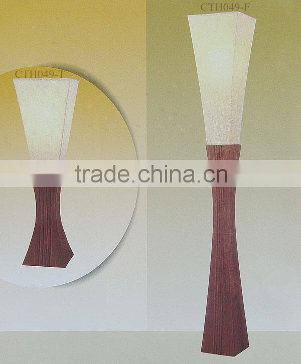 2014 Wood base+Fabric shade Decorative Hotel series Lamp
