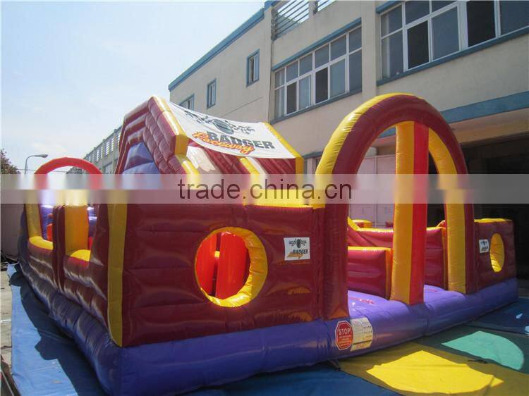 Outdoor Inflatable Race Obstacle Course/adult bounce house