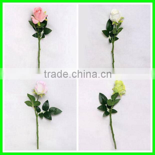 Artificial red single rose flower wedding flower decoration