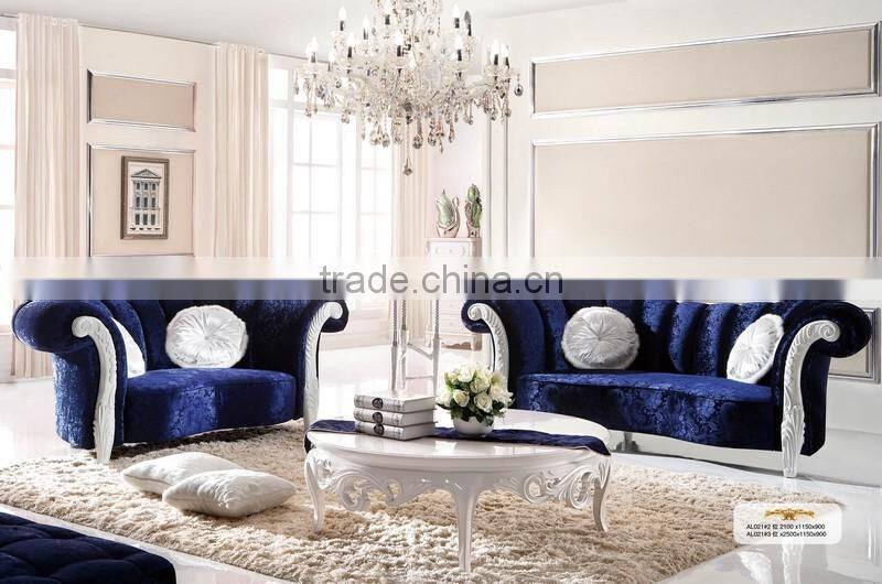 Solid wood arm beautiful fabric sofa AL021