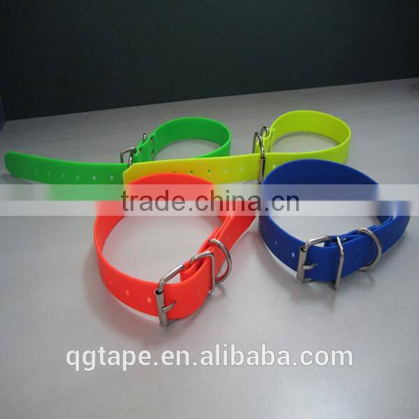 Waterproof reflective dog collar TPU coated nylon webbing dog belt