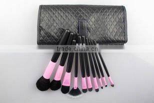 top quality cosmetic brush kits with PU bag