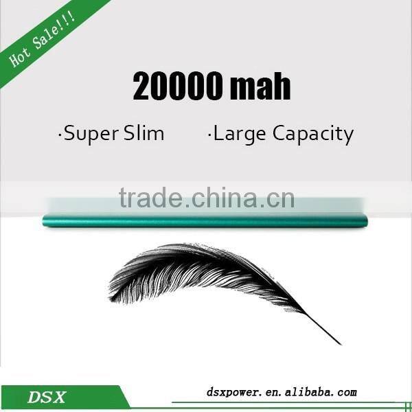 Slim Power Bank 20000mah portable charger external Battery 20000 mah mobile phone charger