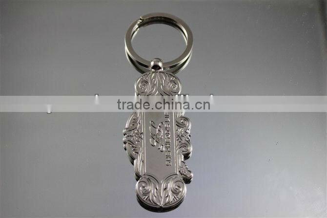 Metal Blank Key chain for laser engraving logo