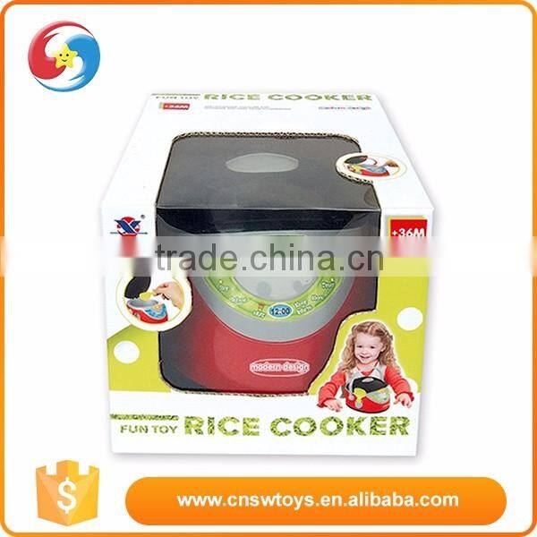 Promotional creative red plastic rice cooker children's kitchen toy