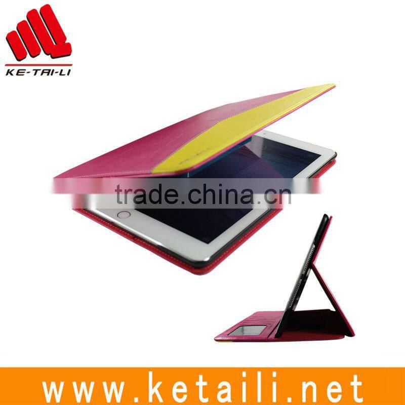 Hot selling pu leather protective case cover for iPad air tablet