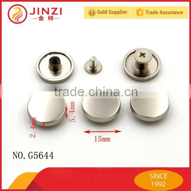 High grade types of metal rivet customized for leather or handbag