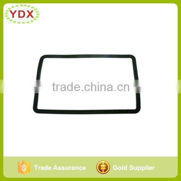 Rubber seal gasket with adhesive