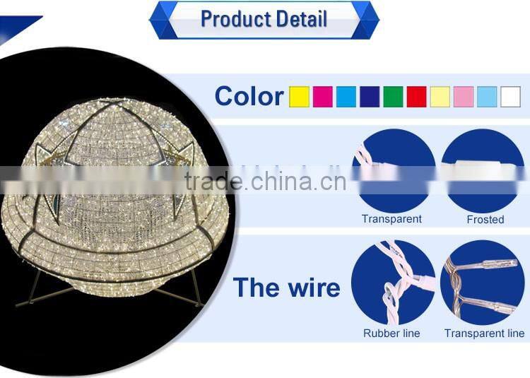 steady wire frame christmas light motif