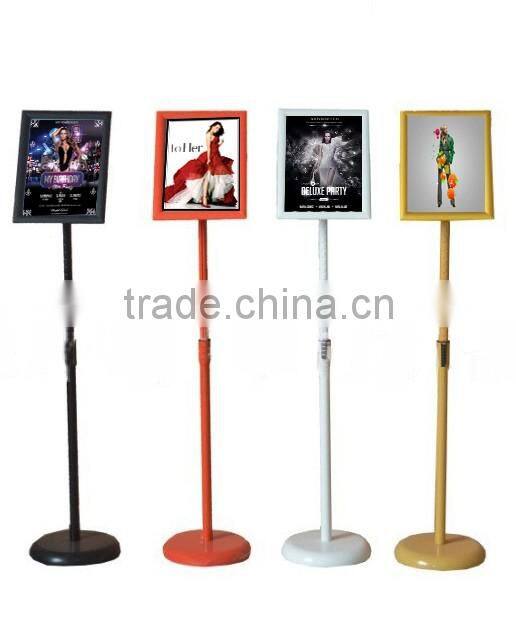 Advertising Free Standing Modern Floor Poster Display Rack