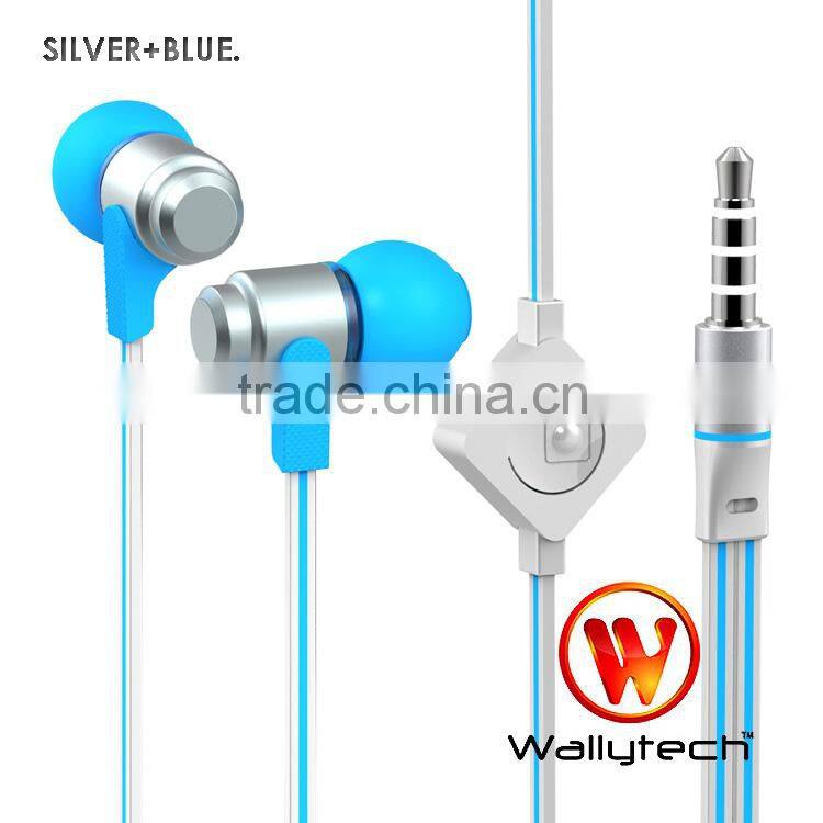 Flat cable Earphones