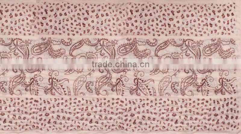 leopard paisley design hot selling 100 cotton hijab