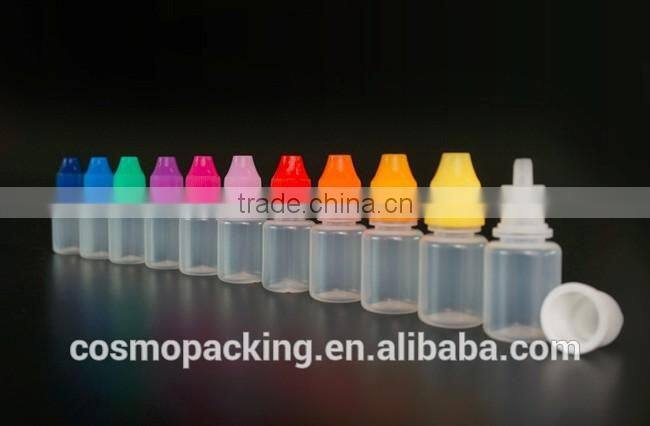 3ml PE plastic e-liquid bottle,e-cig dropper bottle with screw cap