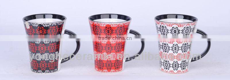 Full decal decorated ceramic drinking mug 11oz