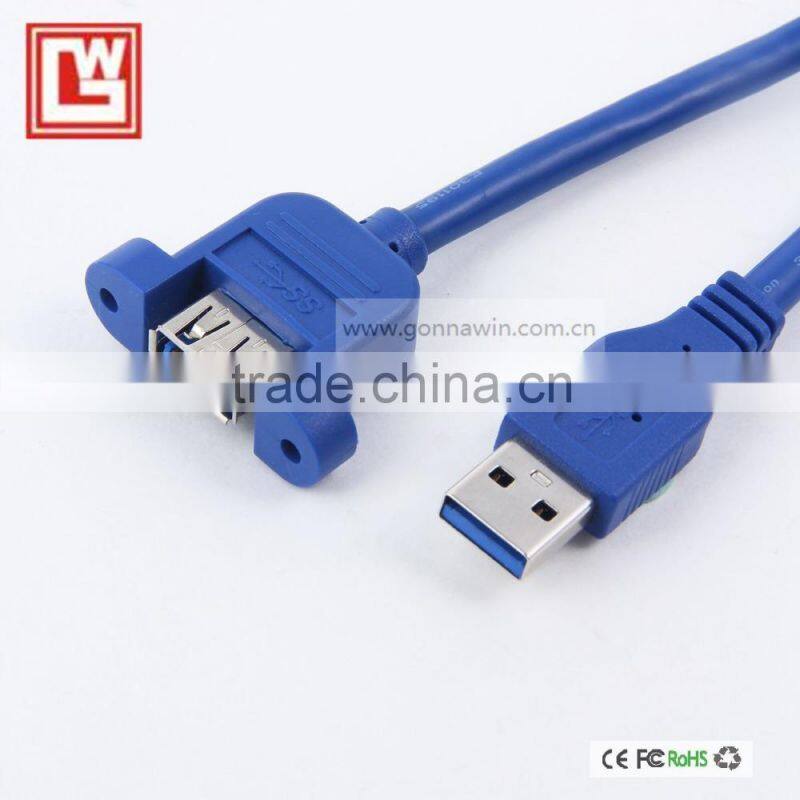 AM/AF usb 3.0 cable usb 3.0 extender cable with ear