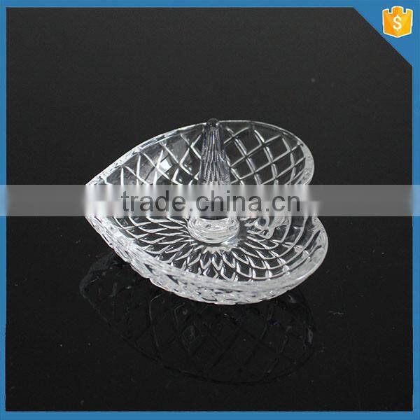Heart shape handmade glass ring holder