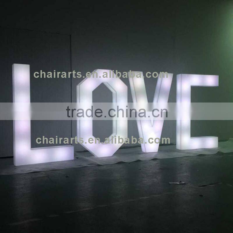 Remote Control LED Acrylic Light Up Light Letters For Sign