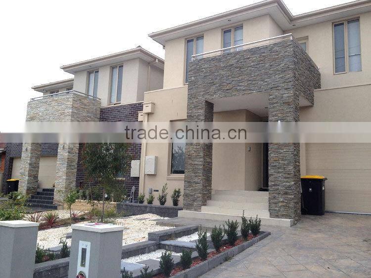 Outdoor ledgestone fireplace stone