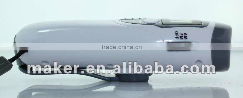 5 LED Dynamo Flashlight with AM/FM Radio Emergency Siren