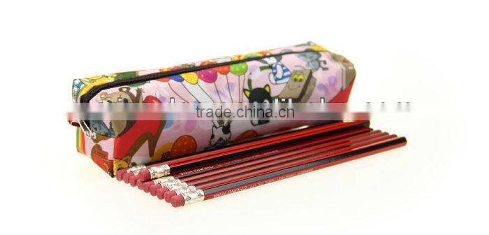 Waterproof Oxford cloth cute pencil case, large capacity Cartoon pencil bag, creative stationery bags