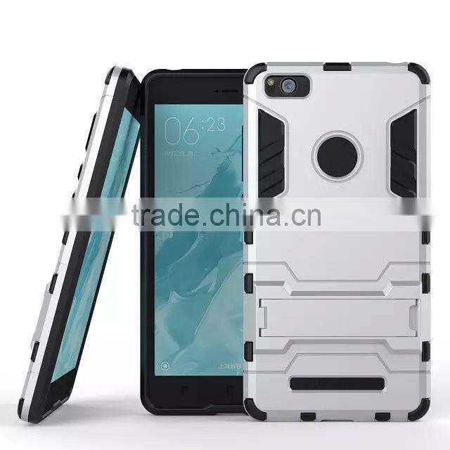Iron-Bear Stand Rugged Hybrid Armor Phone Case Back Cover For Xiaomi Mi4c