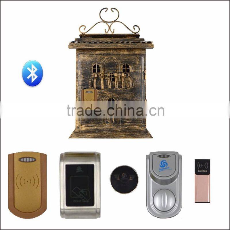 High-Quality Handmade Antique Wallmount Bluetooth Lock Mailbox