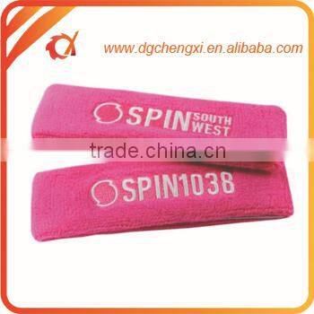 High qualitycustomized logo cotton sweatband set