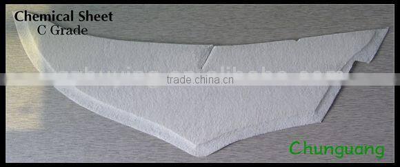 Non-woven chemical sheet used as toe puff & counter