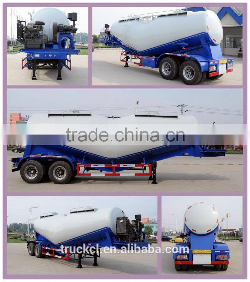 30cbm Bulk Tanker Semi Trailer with Double Axles 2 axle semi trailers 2 axle trailers for sale