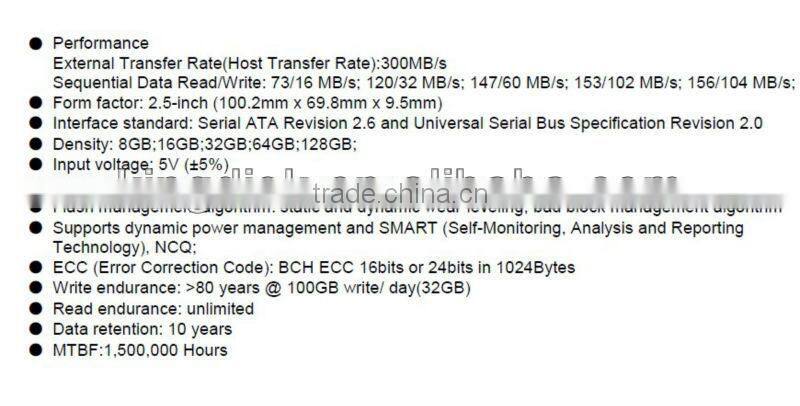 sata 2.5 64gb nand flash ssd