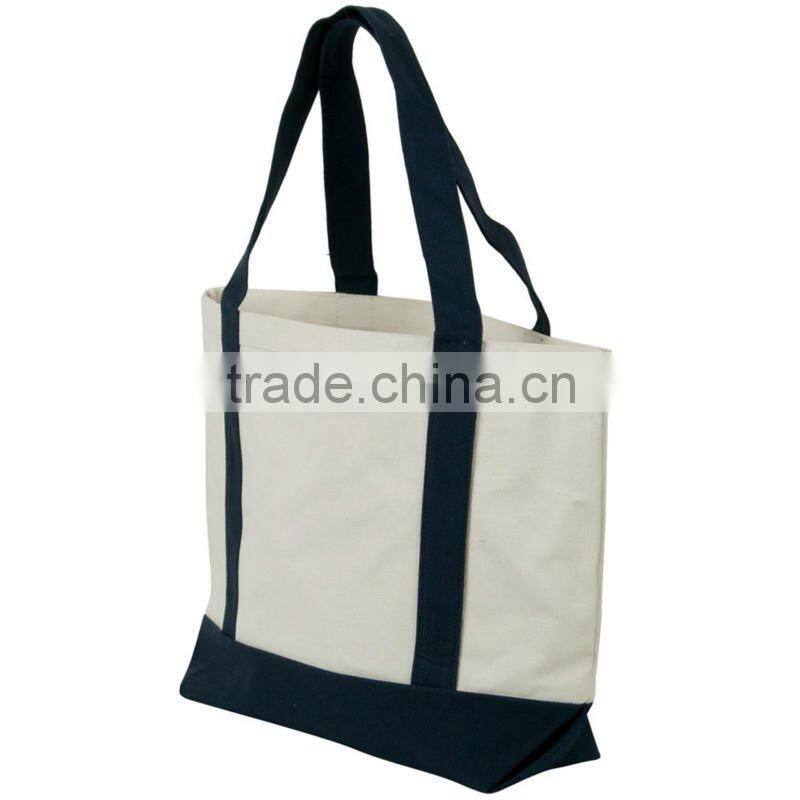 Promotional canvas tote shopping bag