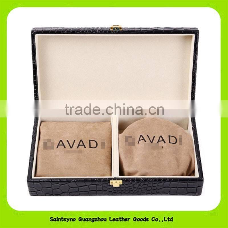 16024 Best Promtion Gift Set Full Grain Leather Wallet Belt Strap For Business Men