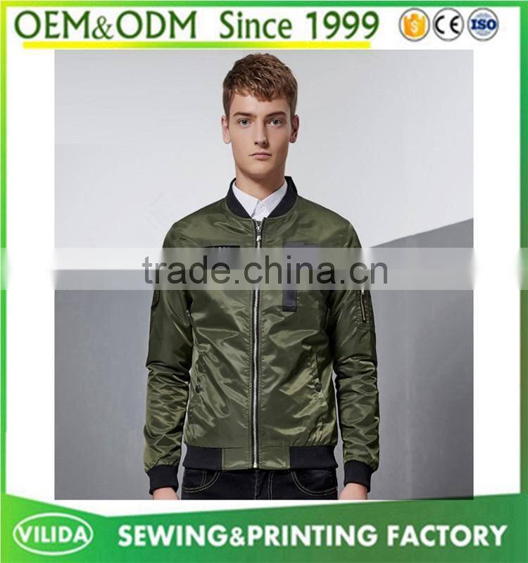 Custom mens 100% polyester lightweight short jacket mens casual fashion jacket