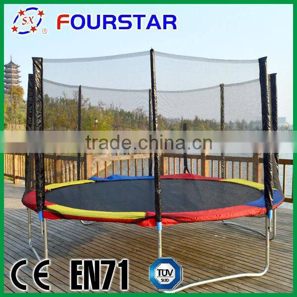 indoor for kids trampoline with colourful spring cover