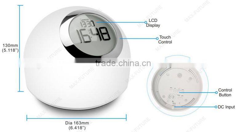 Multicolor LED Smart Lamp Digital clock/alarm clock with snooze function