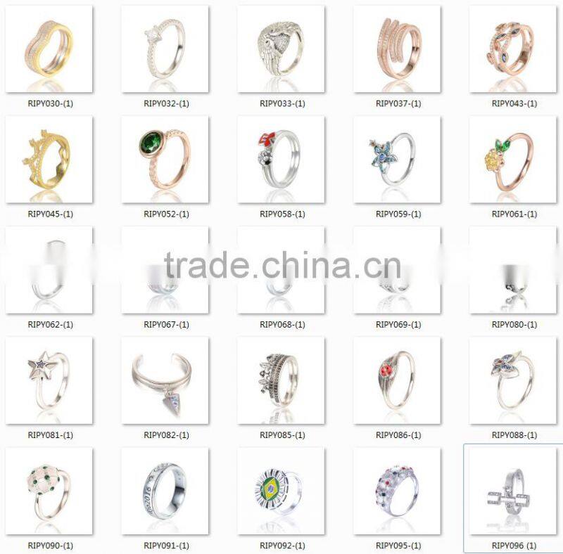 Fast Express Enamel Sterling Silver Jewelry Football Rings