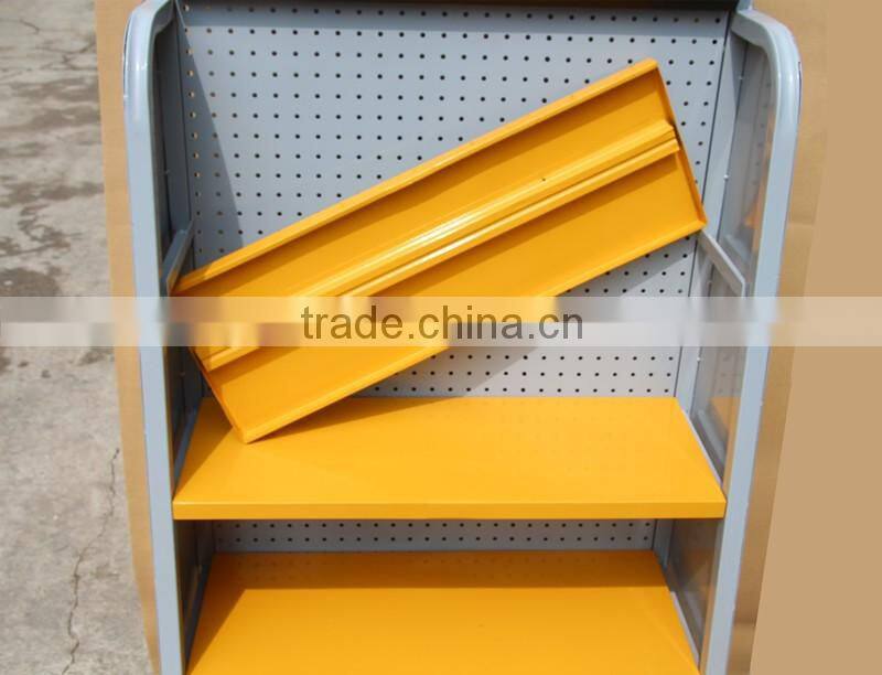 specialty store 4 tiers retail floor metal display stand for ceramic tile stone epoxy glue