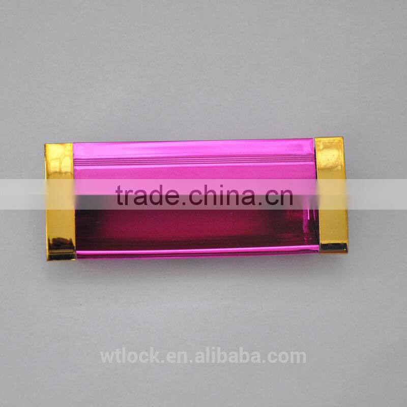 Good appearance UV Vacuum plated handle for file cabinet /locker/wardrobe/drawer
